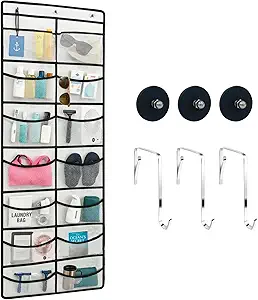 Magnetic Cruise Organizer, 14 Large Durable Pockets Over The Door Organizer For Cruise Ships, Magnetic & Hanging Cruise Organizer, Cruise Essentials 2026 ( 67" x 21.6")